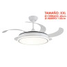 Ventilador de Techo Led Retráctil Ambra XXL Motor DC Blanco