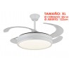 Ventilador de Techo Led Retráctil Selina XL Motor DC Blanco