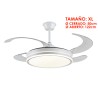 Ventilador de Techo Led Retráctil Ambra XL Motor DC Blanco