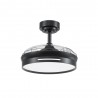 Fabrilamp Micenas Ventilateur de Plafond Rétractable Noir Ø91cm