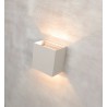Aplique de Pared Exterior LED Mantra Davos XL Blanco Cuadrado 2700k 20W Dimable