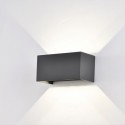 Aplique de Pared Exterior LED Mantra Davos Gris Oscuro 24W 2700k IP54 Disable