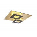 Plafón de Techo Mantra Dalia Negro/Oro LED 24W+24W 3000K 3360lm