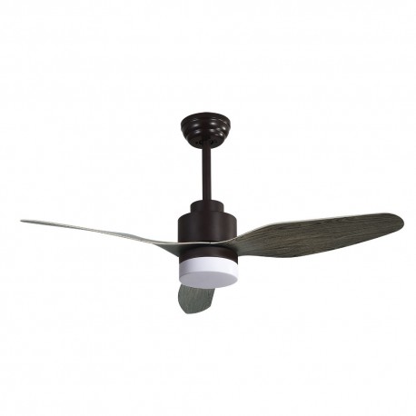 Ventilador de Techo Fabrilamp Gerona DC Marrón 3 Palas Roble Ø 120cm