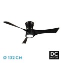 Ventilador de Techo Fabrilamp Tianas DC Negro 3 Palas Ø 132cm