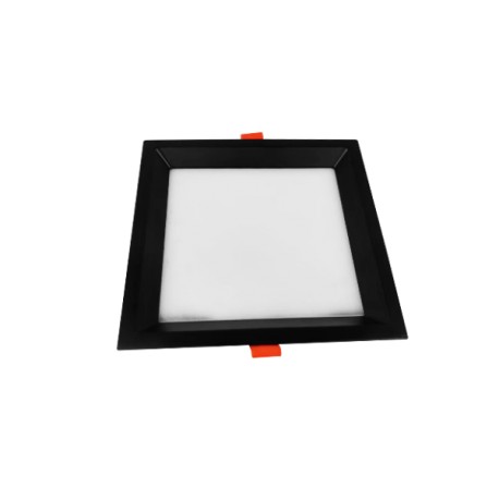 Downlight LED Empotrable Negro 6W CCT Cuadrado 9x9xH2cm