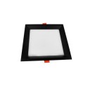 Downlight LED Empotrable Negro 6W CCT Cuadrado 9x9xH2cm
