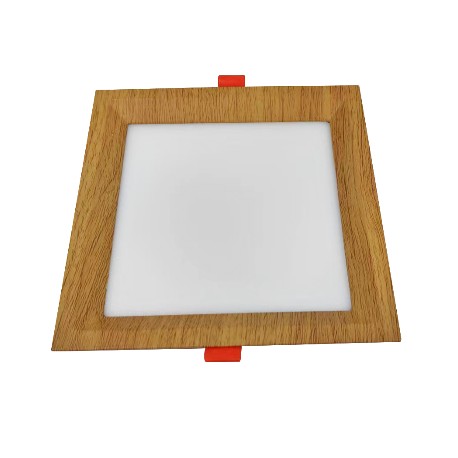 Downlight LED Empotrable Madera 6W CCT Cuadrado 9x9xH2cm