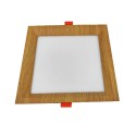 Downlight LED Empotrable Madera 6W CCT Cuadrado 9x9xH2cm