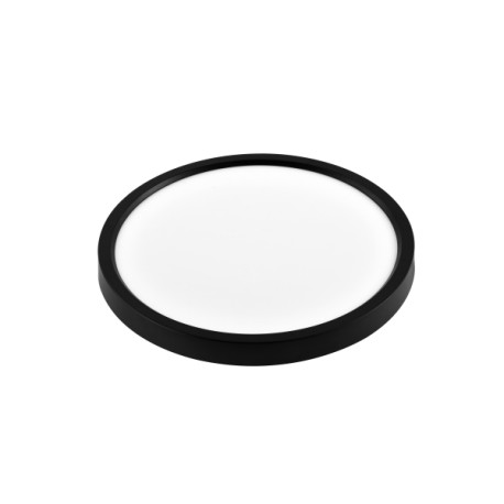 Plafonnier LED Noir 42W CCT Rond Ø50xH3cm