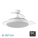 Ventilador de Techo Fabrilamp Escorpion Blanco Retráctil Ø107cm