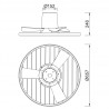 Ventilador de Techo Mantra Soho Blanco/Madera 45W LED CCT Ø65.7cm