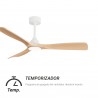 Ventilador de Techo Exterior Carla L Blanco/Madera 132cm IP44