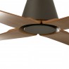 Ventilador de Techo Faro Typhoon 130cm Marrón/Madera Ip44 Sin luz Smart Fan