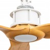 Ventilateur de plafond FARO Just Fan 128cm Blanc 3 Lames Bois