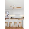 Ventilador de Techo Faro Just Fan 128cm Blanco 3 Palas Madera