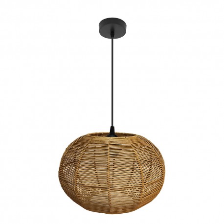 Suspension KEPA en rotin Regx30x30cm