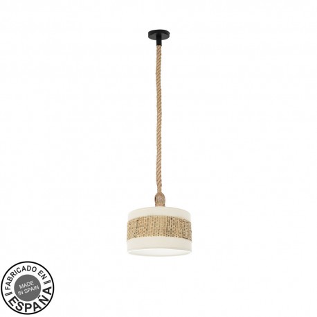 Suspension NICARAGUA Corde/Roseau Ø 30cm