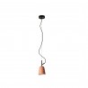 Lámpara Colgante Faro Modelo STUDIO 110 Negra Pantalla Rosa