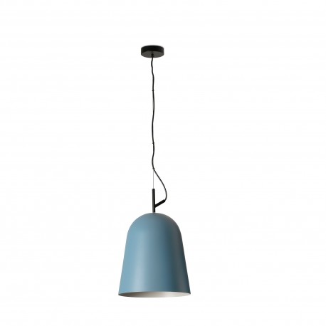 Lampe à Suspension Faro Modèle STUDIO 290 Noir Écran Bleu