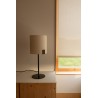Lampe de Table Faro NILA TABLE Noir Écran Blanc Cassé