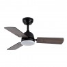 Ventilateur de Plafond Fabrilamp Portico Noir Ø91,4cm Pales Noir/Gris