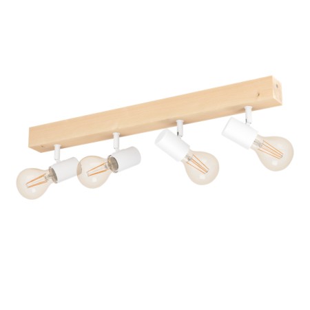 Bande de projecteur EGLO Townshend 3 Marron 4 Ampoules E27 63cm