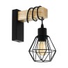 Applique Vintage EGLO Townshend 5 Noir