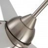 Ventilateur de Plafond Fabrilamp Argestes Nickel/Blanc Ø132cm