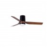 Ventilador de Techo Faro Mini Punt Tub Ø90cm Negro/Nogal 10W CCT