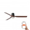 Ventilador de Techo Faro Punt Tub Tuya Ø130cm Negro/Nogal 18W CCT