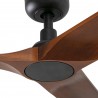 Ventilador de Techo Faro Heywood Tuya Smart Ø90cm Negro/Madera Sin Luz