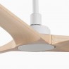 Ventilador de Techo Faro Heywood Tuya Smart Ø132cm Blanco/Haya Sin Luz