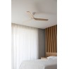Ventilador de Techo Faro Heywood Tuya Smart Ø132cm Blanco/Haya Sin Luz