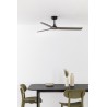 Ventilateur de Plafond Faro Heywood Tuya Ø132cm Noir/Bois Sans Lumière