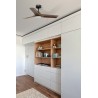 Ventilador de Techo Faro Heywood Tuya Smart Ø90cm Negro/Madera 10W CCT