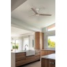 Ventilador de Techo Faro Heywood Tuya Smart Ø132cm Blanco/Haya 10W CCT
