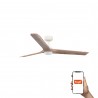 Ventilador de Techo Faro Heywood Tuya Smart Ø132cm Blanco/Haya 10W CCT