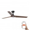 Ventilador de Techo Faro Heywood Tuya Ø132cm Negro/Madera 10W CCT