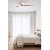 Ventilador de Techo Faro Heywood Tub 132cm Blanco/Haya Sin Luz