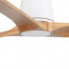 Ventilador de Techo Faro Heywood Tub 132cm Blanco/Haya Sin Luz