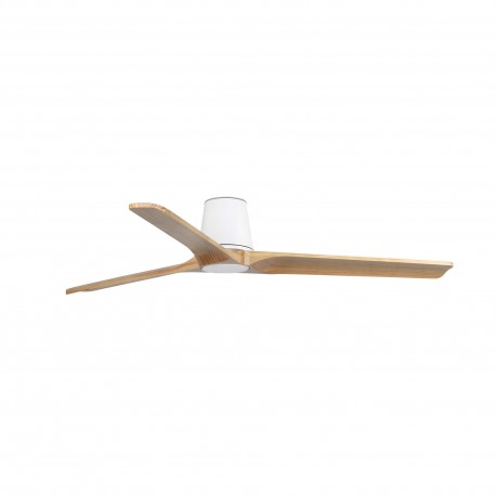 Ventilador de Techo Faro Heywood Tub 132cm Blanco/Haya Sin Luz