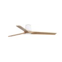 Ventilador de Techo Faro Heywood Tub 132cm Blanco/Haya Sin Luz