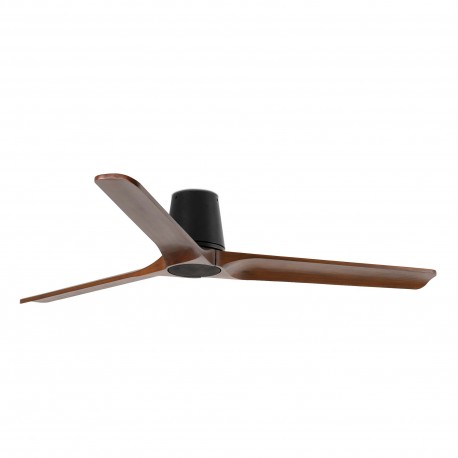 Ventilador de Techo Faro Heywood Tub 132cm Negro/Madera Sin Luz