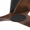 Ventilador de Techo Faro Heywood Tub 132cm Negro/Madera Sin Luz