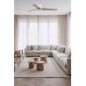 Ventilador de Techo Faro Heywood Tub 132cm Blanco/Haya 10W CCT