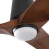 Ventilador de Techo Faro Heywood Tub 132cm Negro/Madera 10W CCT