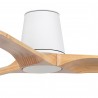 Ventilador de Techo Faro Heywood Tub 90cm Blanco/Haya Sin Luz