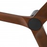 Ventilador de Techo Faro Heywood Tub 90cm Negro/Madera Sin Luz