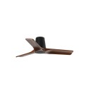 Ventilador de Techo Faro Heywood Tub 90cm Negro/Madera Sin Luz